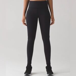 Black Lululemon Run It Out Tight